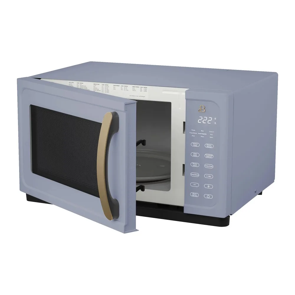 Beautiful 1.1 Cu ft 1000 Watt, Sensor Microwave Oven, Cornflower Blue by Drew Barrymore, New 5