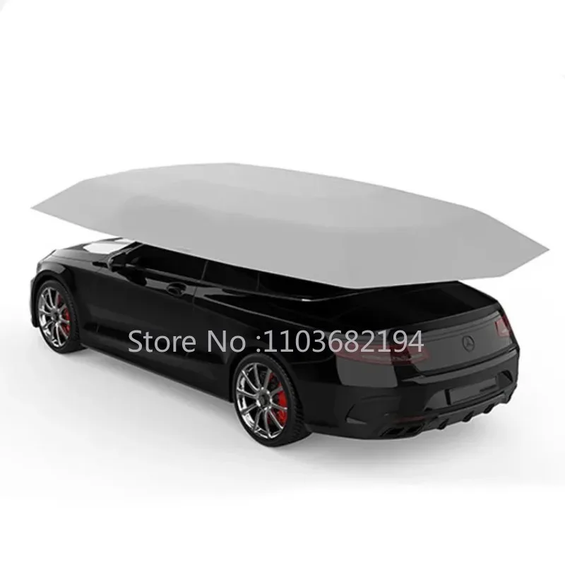 

Fully Automatic Car Sunshade Umbrella Intelligent Mobile Garage Roof Thermal Insulation Sun Protection Cover Folding Car Shed