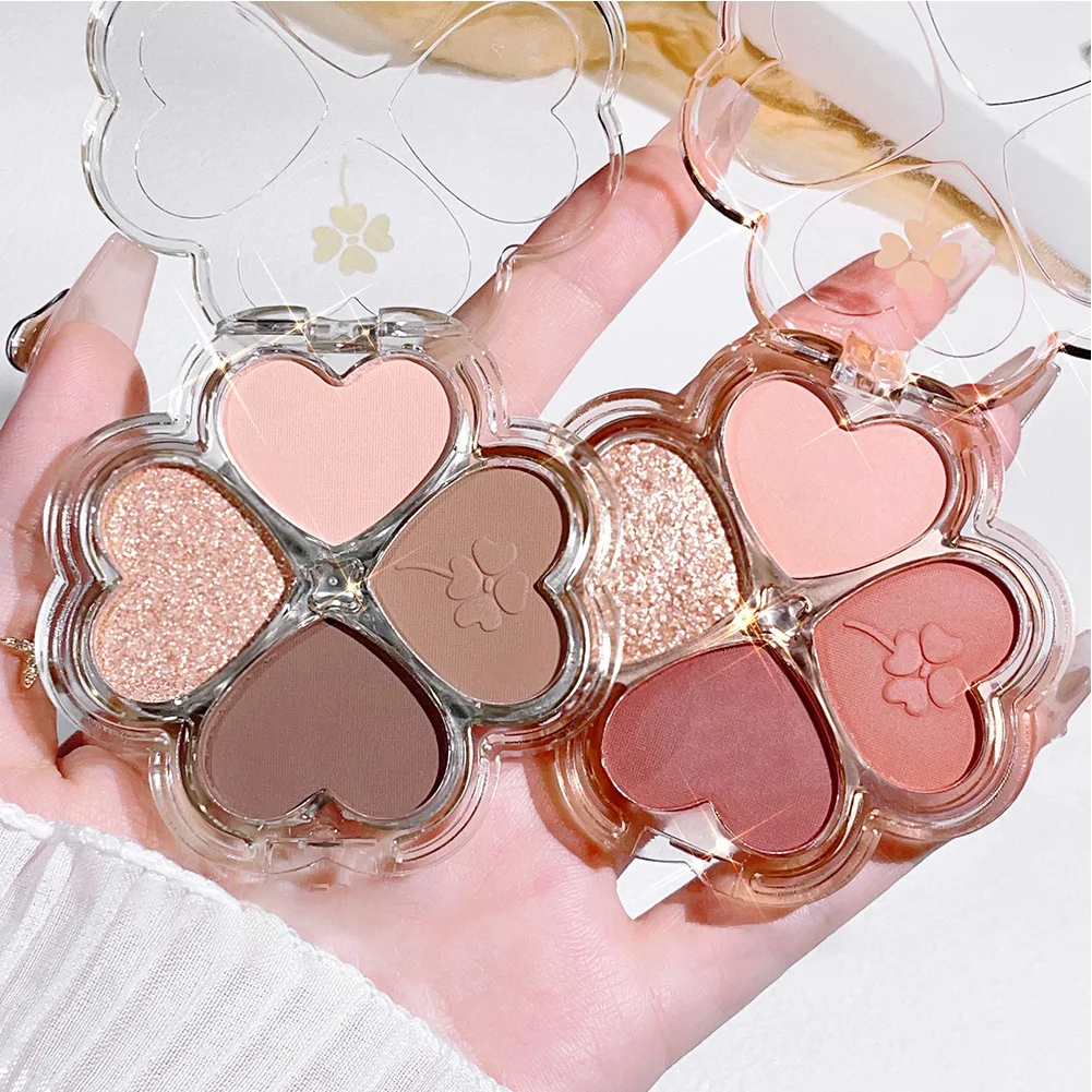 Eye Shadow Eye Shadow Plate 4 Color Eyeshadow Palette Cosmetics Pearly Shiny Glitter Korean Art Eyeshadow Makeup Palettes