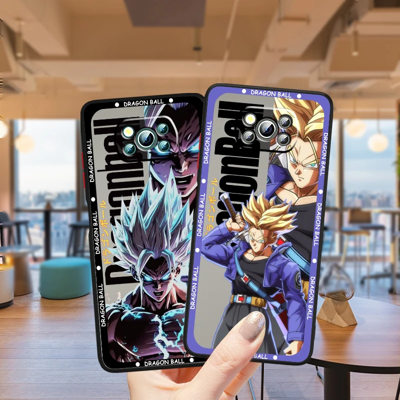 D-Dragon Ball Gohan Goku Frosted Translucent For Xiaomi Mi Poco X5 X4 X3 M5S M5 M4 M3 F5 F4 F3 GT Pro 5G Matte Phone Case