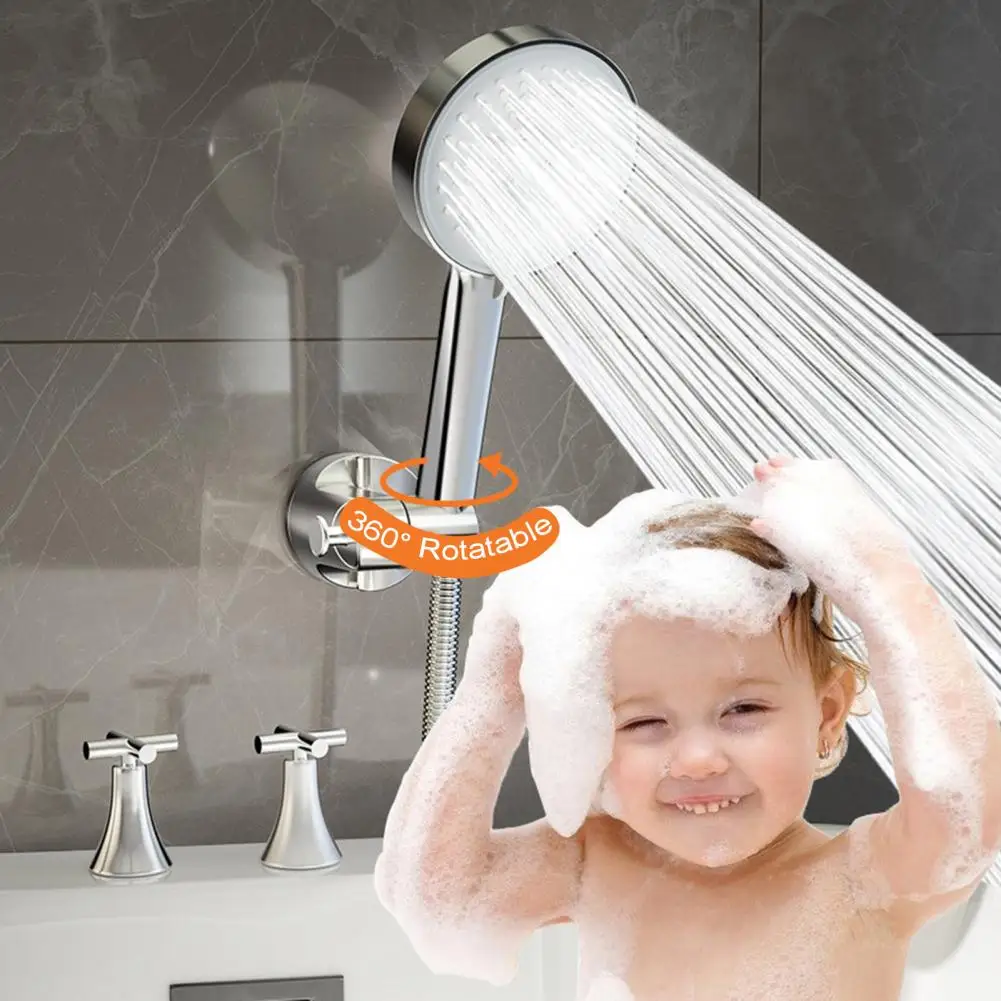 7cm Diameter Shower Base Bracket Universal With Hook Design Strong Adhesive Waterproof Handheld Shower Base Holder Replacement