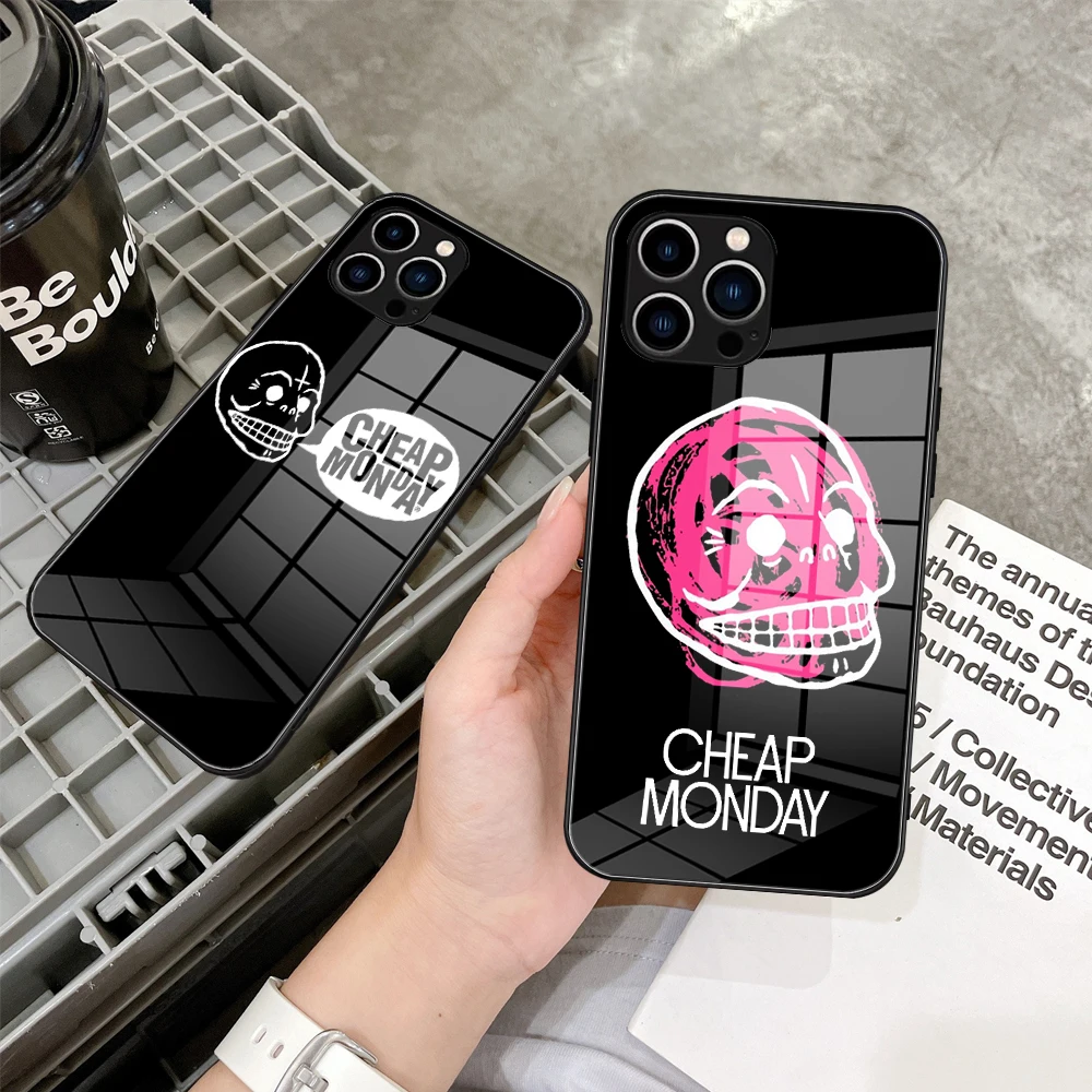 Per Iphone 14 Fashion Cheap Monday Design Custodia Per Telefono Custodia In Vetro Per Iphone 13 14 12 Xr Xs Max Design Cover In Vetro Per Iphone