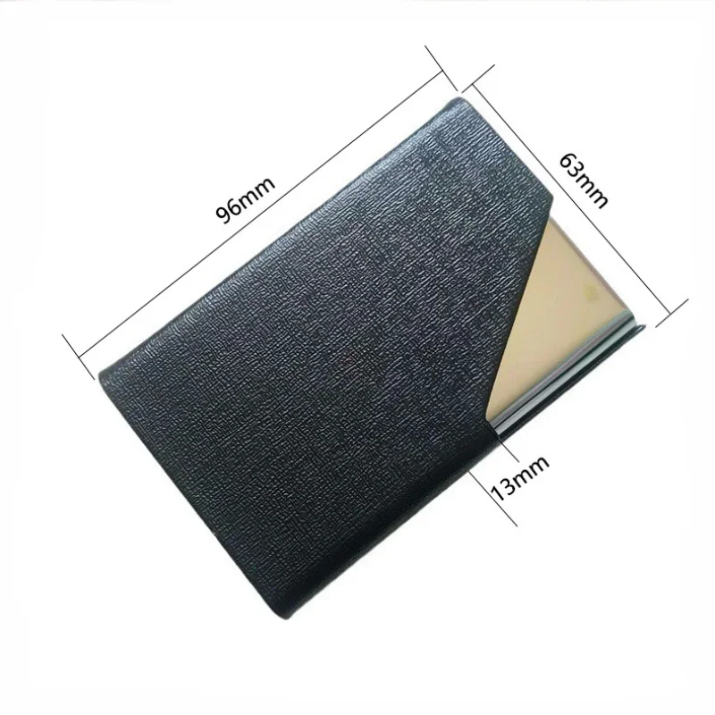 Premium Magnetic PU Leather Card Holder Wallet - Elegant Business and Fashion Accessory