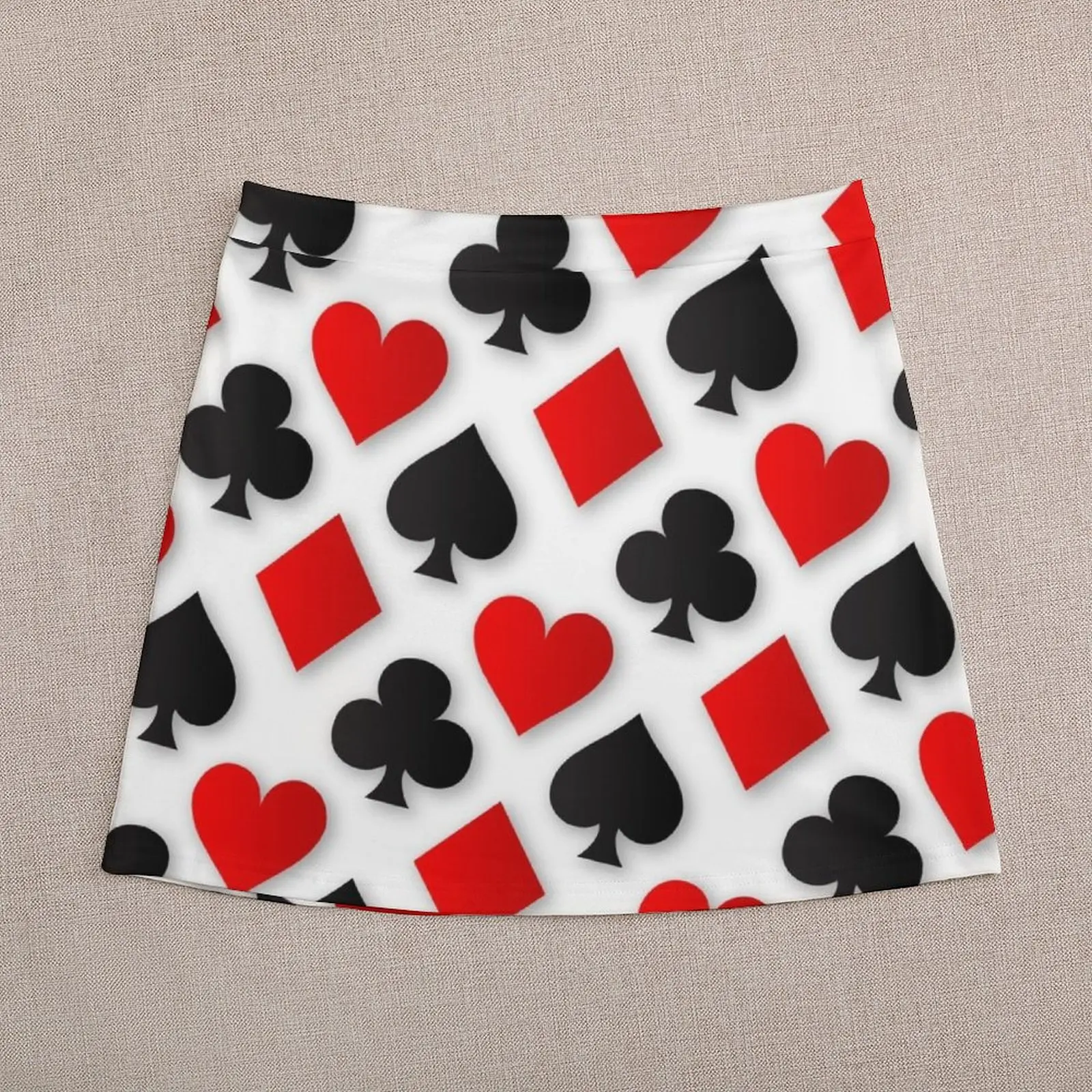 Playing Card Suits Collage Mini Skirt luxury designer clothing women extreme mini dress School uniform