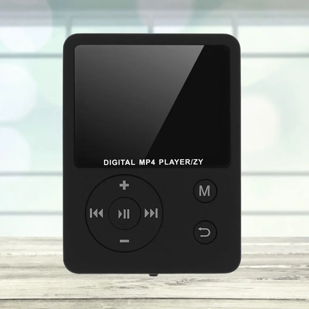 Mini MP3 Player 3.5mm Earphone Port MP4 Player FM Radio Audio Recording Music Playing Device 1.8" TFT Screen