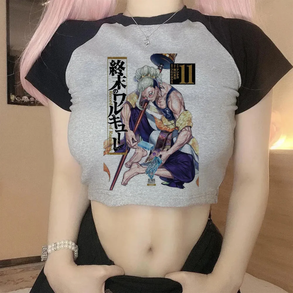 Record Of Ragnarok Hippie Yk2 Streetwear Crop Top Girl Trashy Harajuku Streetwear Kawai Cropped