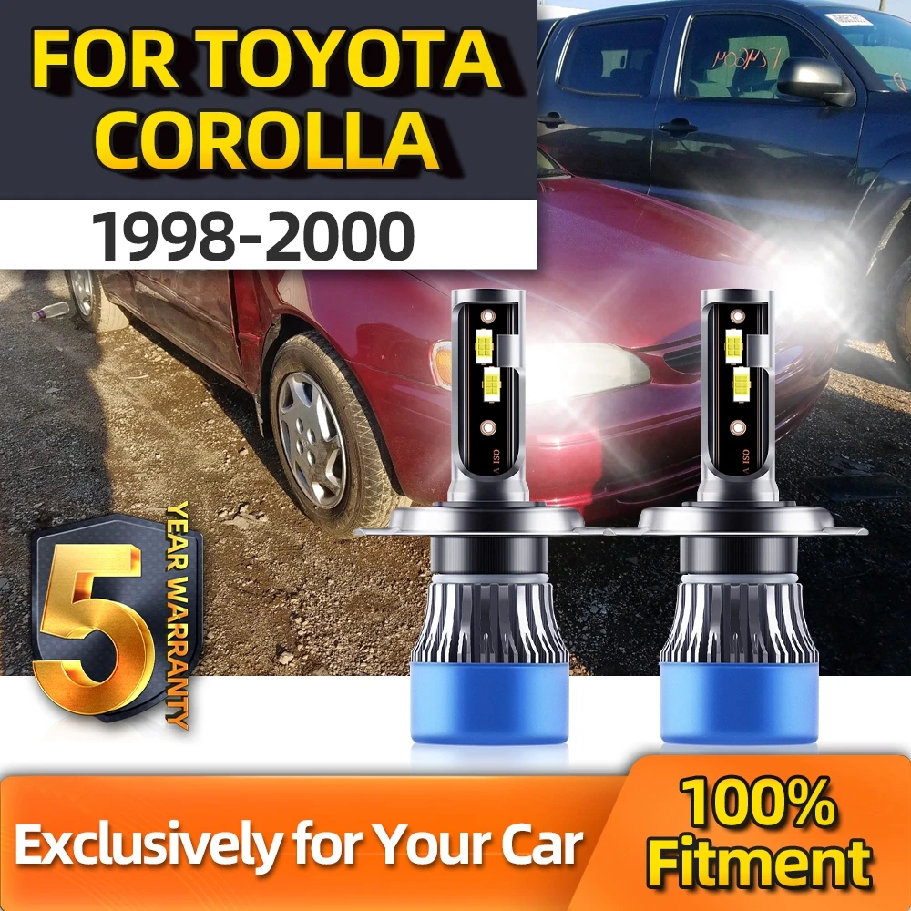 

TEENRAM For Toyota COROLLA 24V 6000K 20000LM Bulbs Car Lamps 110W Turbo Headlight High/Low All-in-one H4 1998 1999 2000