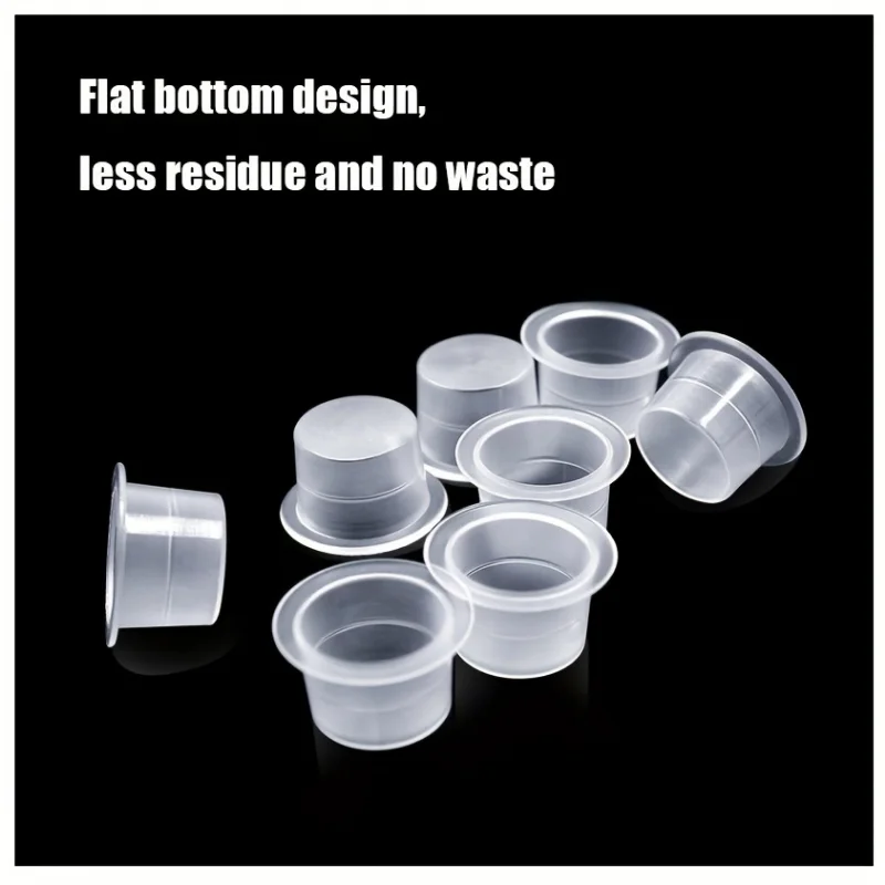 100pcs Disposable Tattoo Ink Cups Durable & Sanitary 10/13/15mm Sizes for Tattoo Machines Perfect for Professional Artists