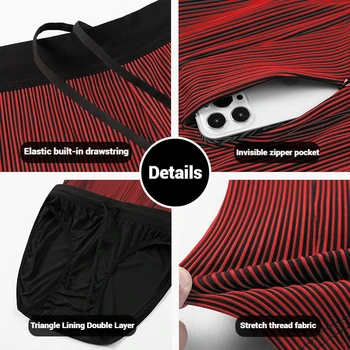 Men Quick Dry Compression Marathon Running Shorts with Zipper Pockets Gym Workout Basketball Training Shorts Built-in Mesh Liner - Image 5
