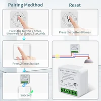 Wifi RF 433MHz Smart Switch Tuya Smart Life Remote Voice Control With Alexa Google Alice Wireless Wall Panel Switch Mini Module - Image 6
