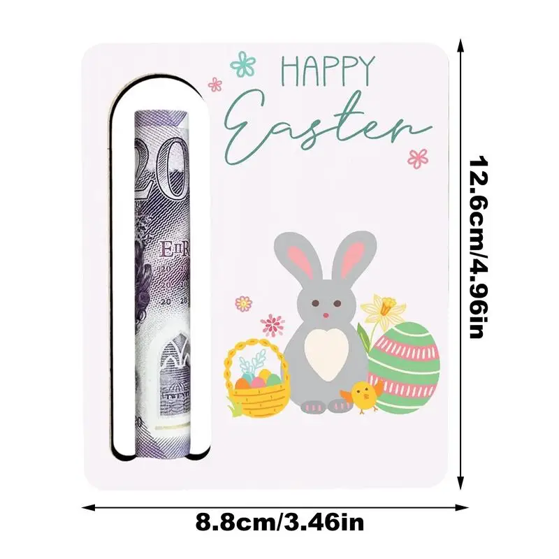 Easter Gifts Personalizeds Money Holder for Kids Gift Multifunctional Wooden Money Box Small and light Bunny Wallet supplies 6