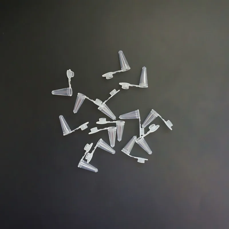 1000Pcs/Lot 0.1ml Lab White V-shape Plastic Centrifuge Tube, 100 ul PCR Short Tube PP Small Microcentrifuge Tube