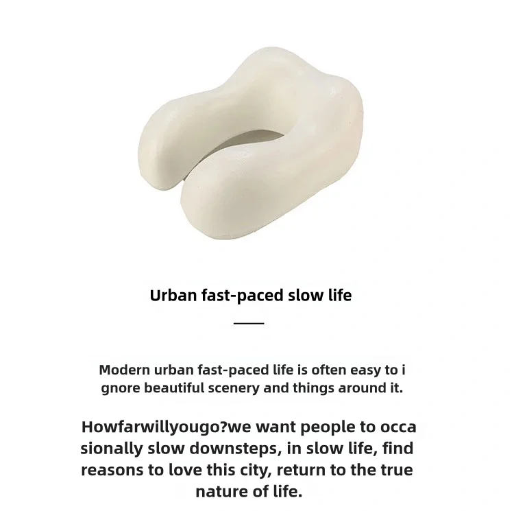 Description Picture 3 of itemU Shaped Memory Foam Neck Pillows Soft Travel Pillow Massage Neck Pillow Sleeping Airplane Pillow Cervical Healthcare Bedding