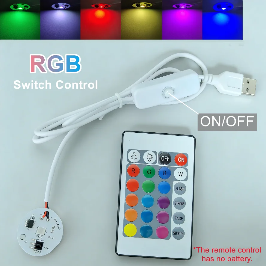 ตัวเลือกสินค้า บอร์ดไฟ LED RGB สีสันสดใส ควบคุมง่ายด้วยรีโมท