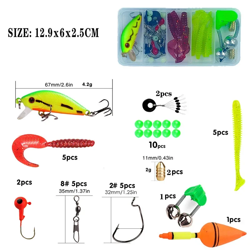 Spinning Fishing Rod and Reel Combo 1.8M Telescopic Rod with 5.2:1 3BB Reel Max Drag 5kg Full Fishing Kit Set