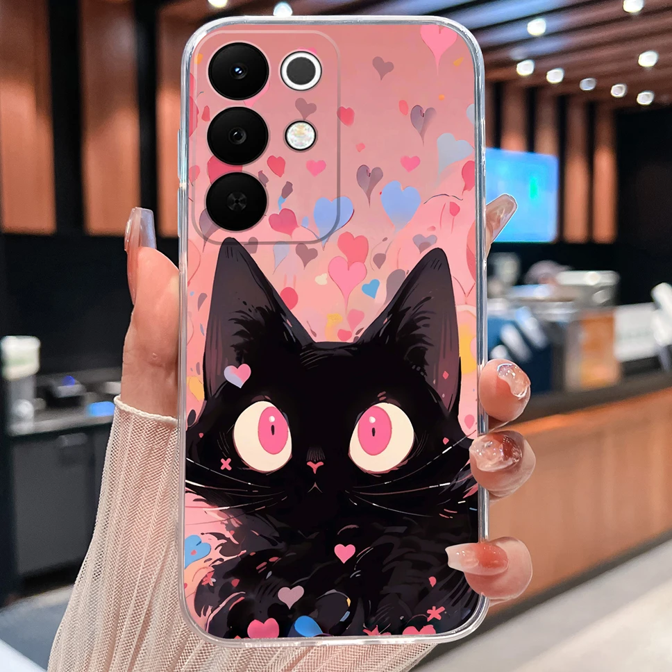 Colorful Patterned Clear Soft Silicone Phone Cover - Lightweight and Stylish Case
