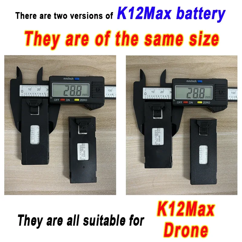 Description Picture 6 of itemNew K12 Max Screen Controlled Drone Battery 3.7V 1800mAh Battery For K12Max 4K HD Camera Dron Accessories Parts