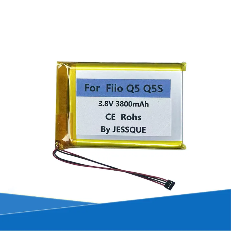 

100PCS/Lot 3800mAh Battery For FIIO Q5 Q5S Portable Headphone Amp Amplifier Headset Player Batterie Accumulator AKKU