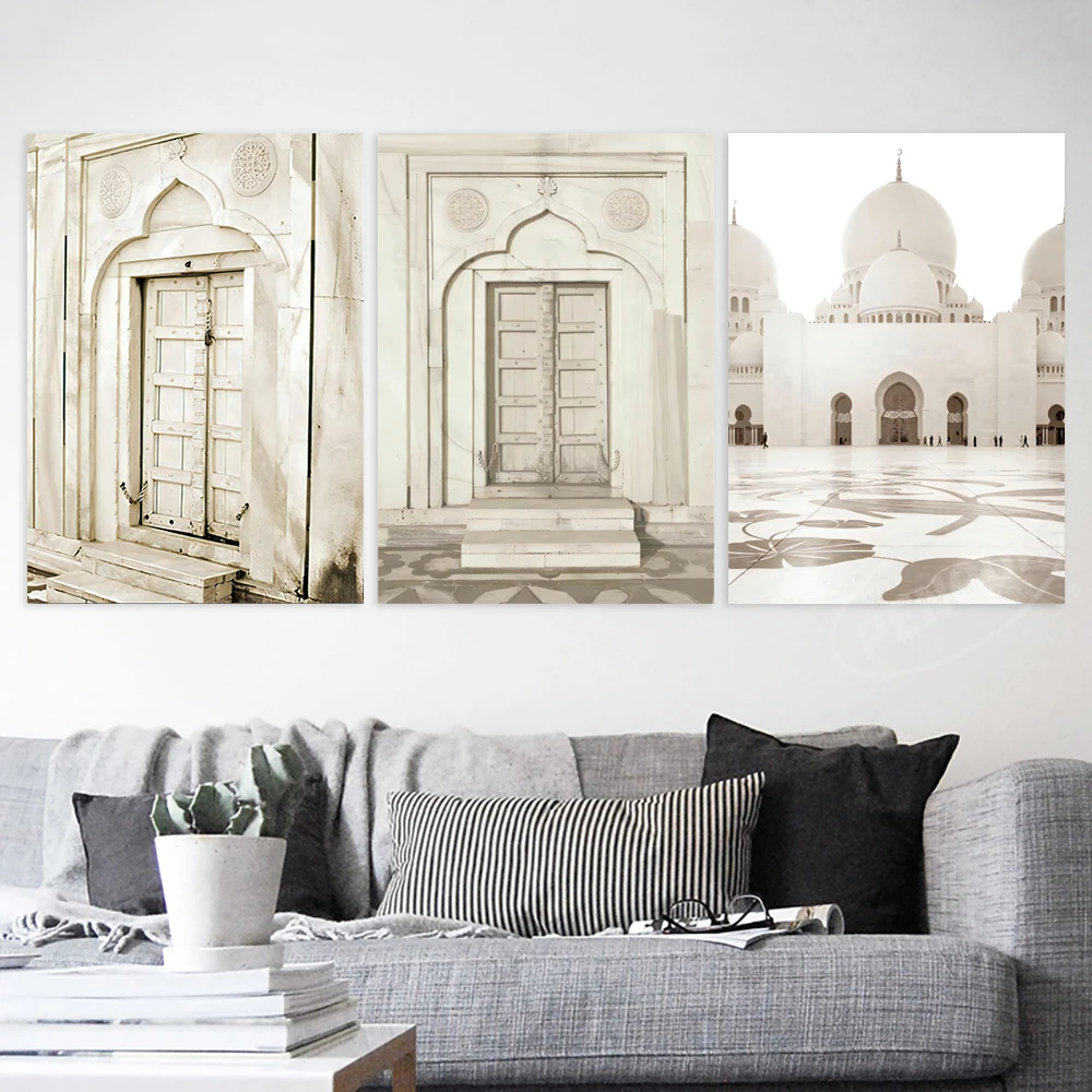 

HD Prints Door Home Decoration Street Painting City Map Poster Wall Artwork Castle Canvas No Frame Good Pictures For Living Room