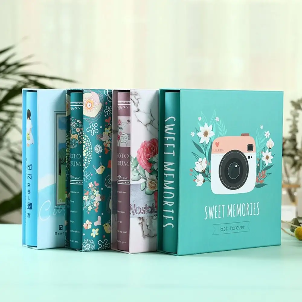 6inch Photo Album 200 Pockets Multi-pocket Family Photo Album Large Capacity Cartoon Pattern Photocard Holder Anniversary