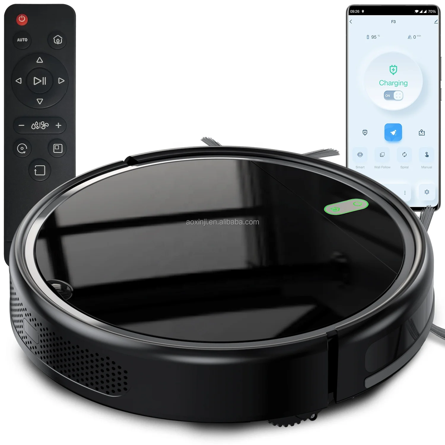

Multifunctional PCB Material Carpet Cleaning Robot Tuya Alexa Voice Control 3000pa Strong Power Brushless Robot Vacuum Cleaner