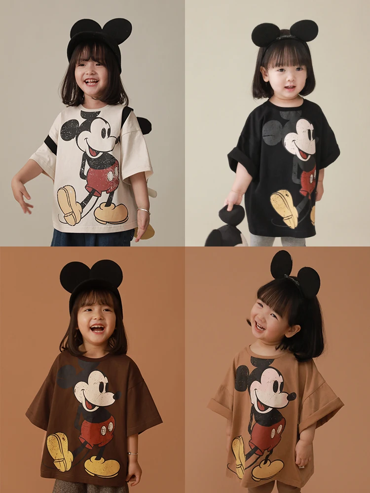 Brand Kids Tshirts Cartoon Mickey Mouse Clothes For Boy Girl Toddler T Shirt Tops Baby Clothing Cotton Costume Children children t shirt