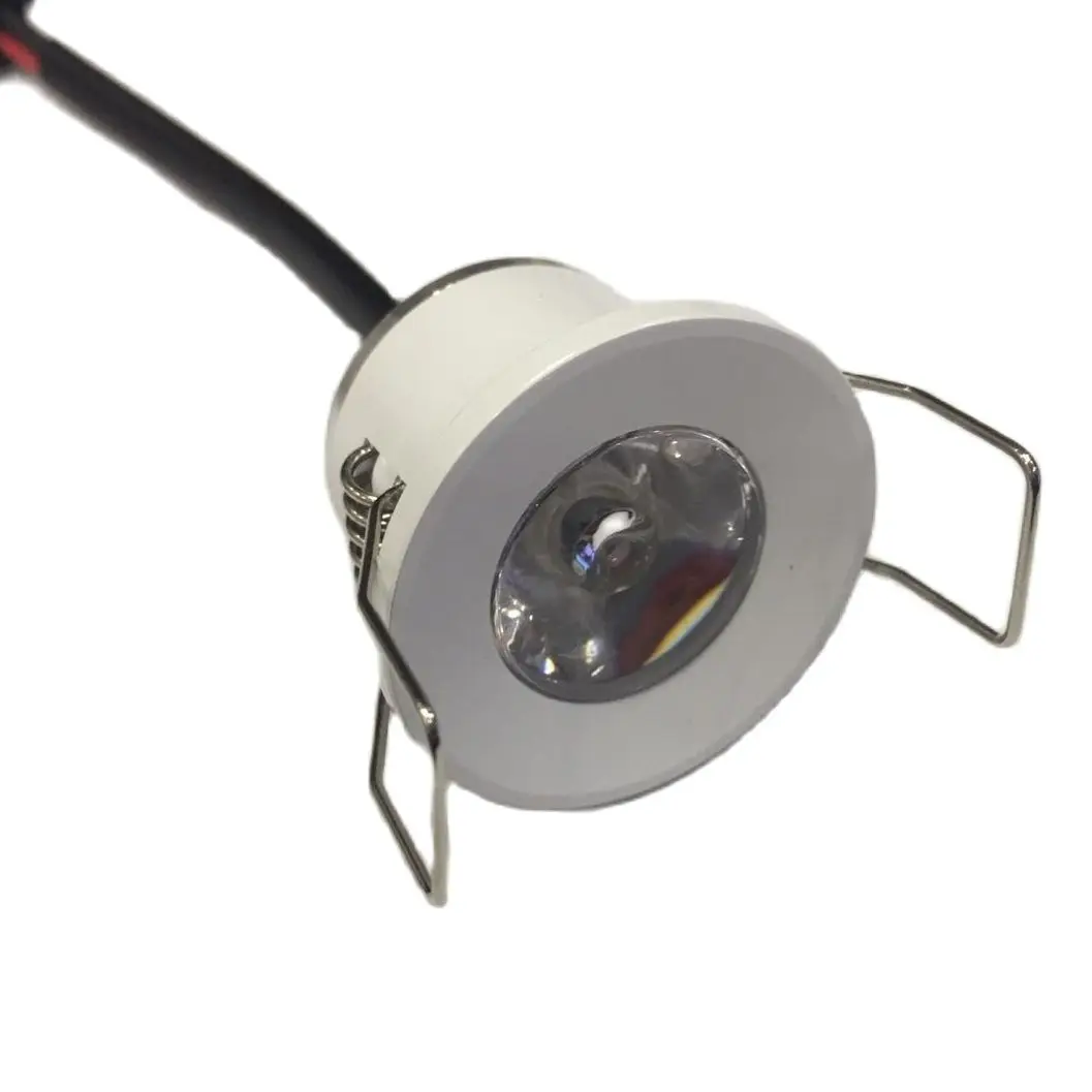 mini spot light For Kitchen 10pcs/lot New Model Led Cabinet Downlight 3w Diameter 31mm Dc12v Silver Frame Recessed