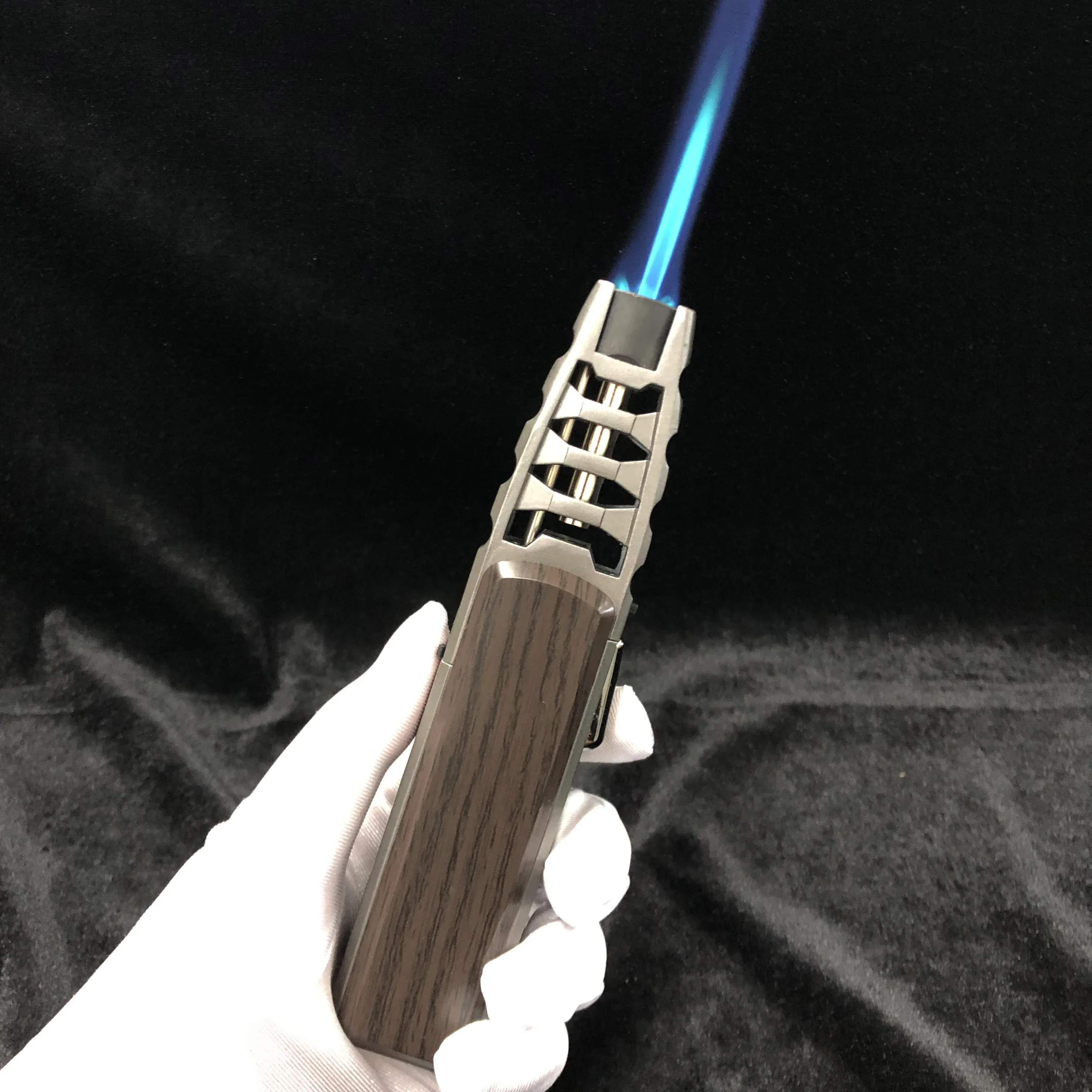 

New JOBON Metal Windproof High Fire Turbine Gas Lighter Portable Outdoor Barbecue Camping Kitchen Fire Gun Men's Gift