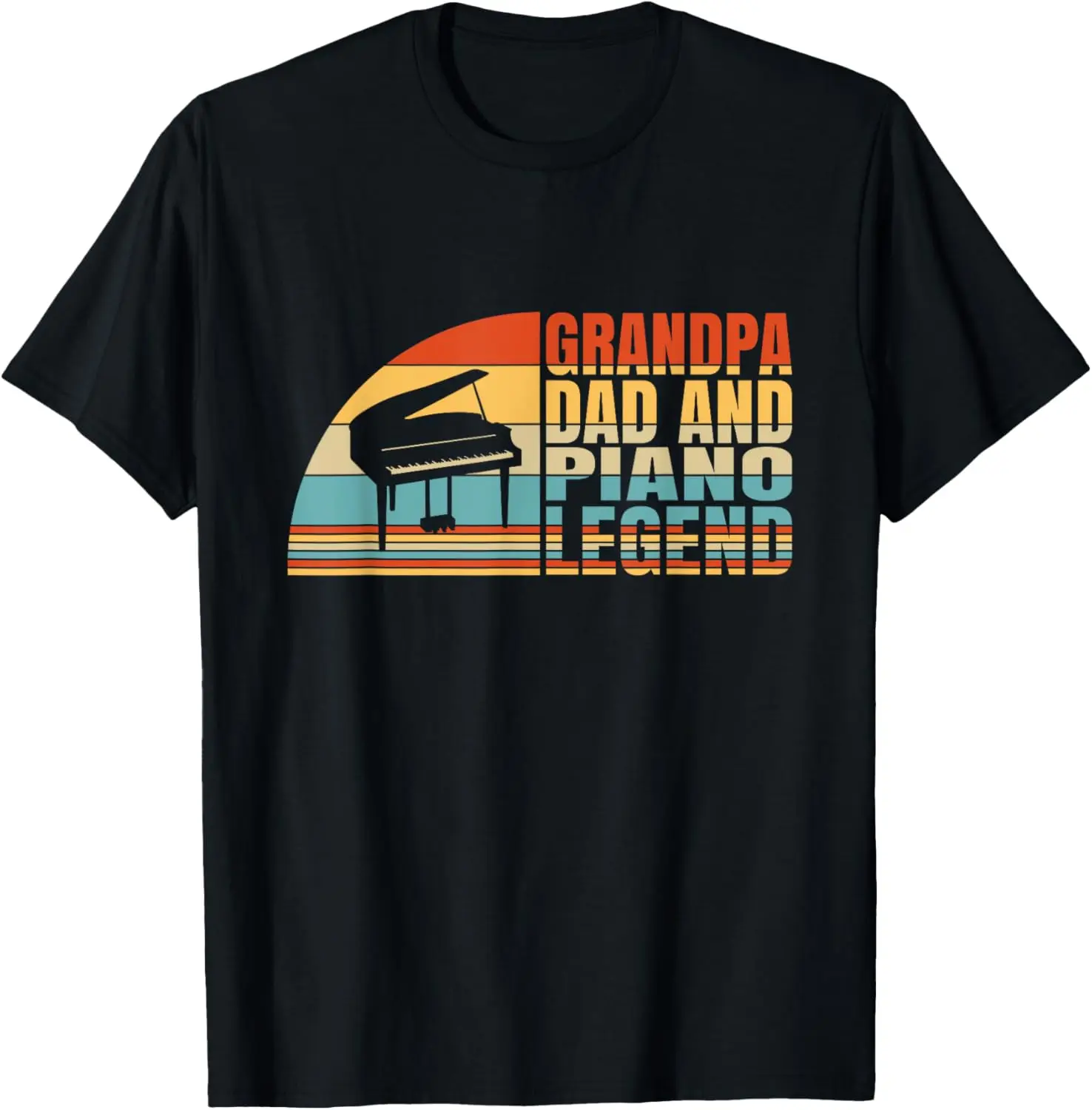 

Grandpa Dad And Piano Legend, Pianist And Piano Player T-Shirt