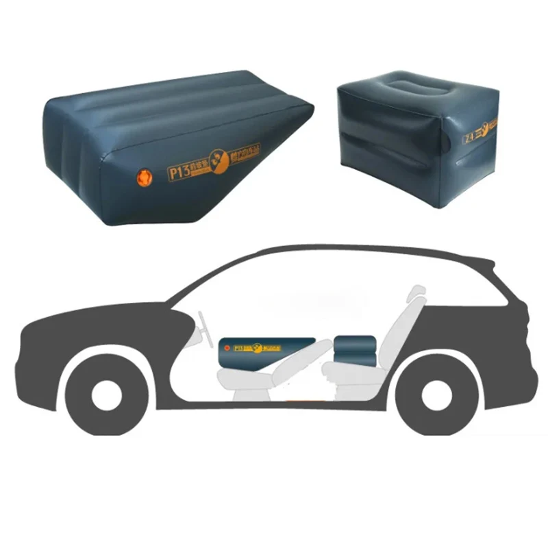 Car Inflatable Mattress Car Gap Filling Pad Rear Seat Footstool Travel Camping Air Bed Cushion Trunk Booster Cushion