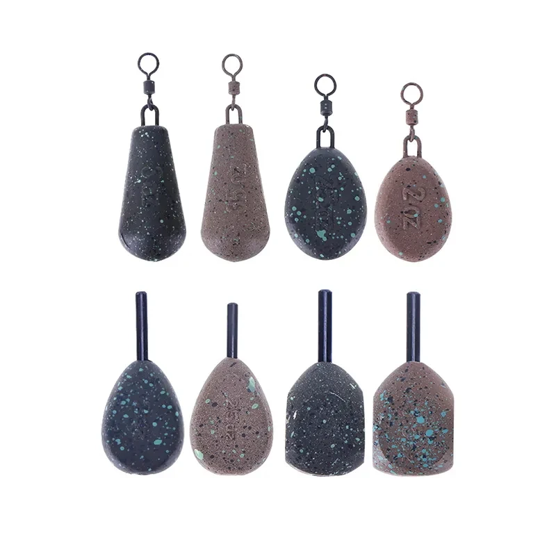 Plombs WEIHE 2-3 oz écologiques - Poids de pêche pour carpe - Accessoires pesca sans impact environnemental