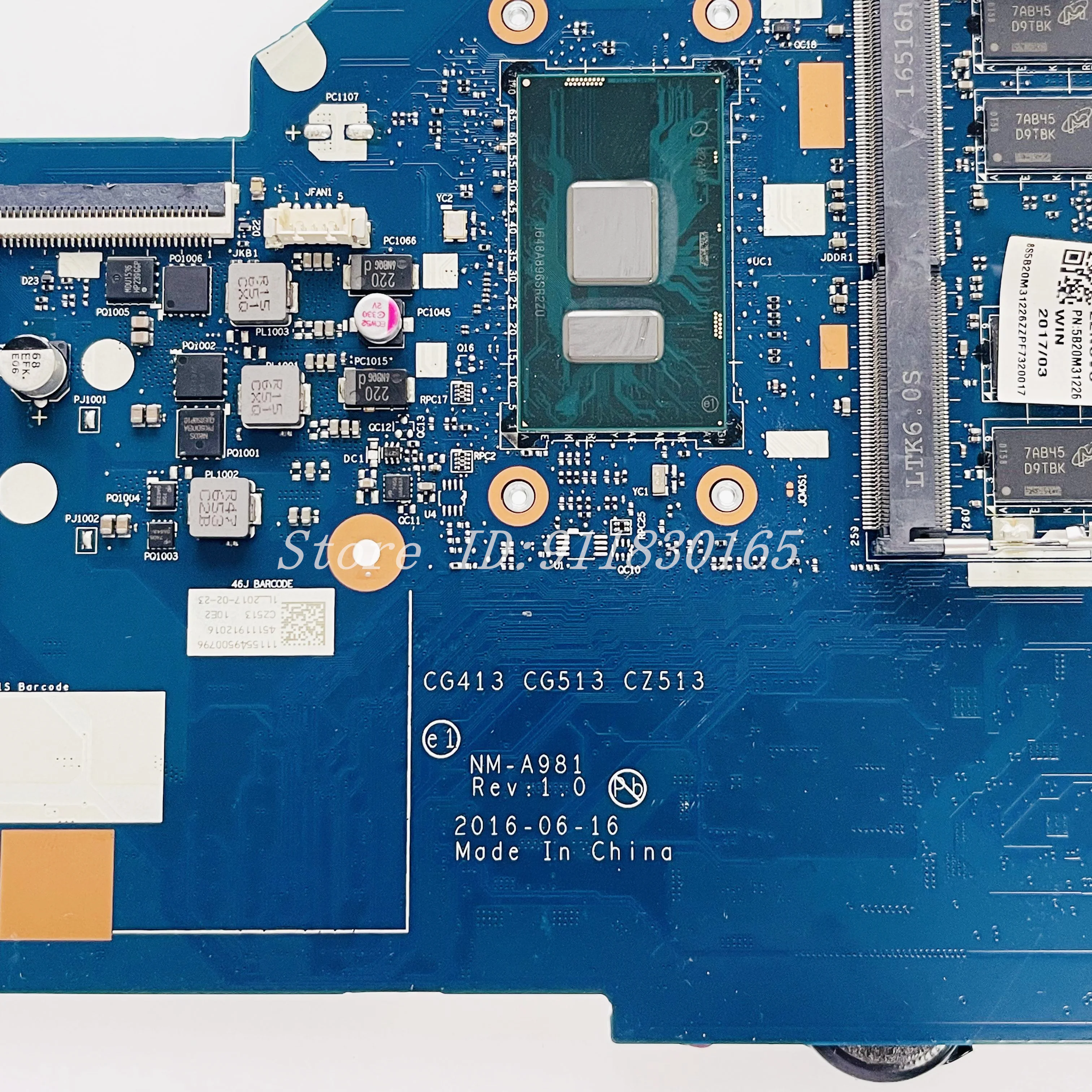 Lenovo Ideapad 510 15ikb M2 Slot NM-A751 NMA-981 For Lenovo