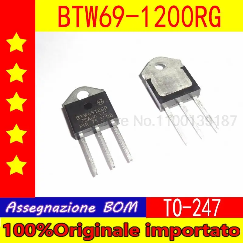 

10 шт./лот BTW69-1000RG BTW691000 50A 1000V BTW69-1200RG BTW691200 50A 1200V TO-247 Triac