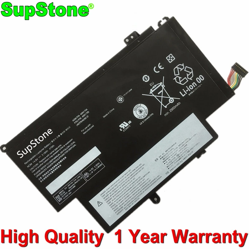 Аккумулятор SupStone 45N1704 45N1705 45N1706 45N1707 для ноутбука Lenovo ThinkPad S1 Yoga12,S1-S240 20CD 20C0 20DL 20DK 4ICP5/43/61