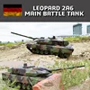 Henglong 3889-1 German Leopard 2a6 Heavy Remote Control Tank 1:16 Simulation All Metal Track Model Children's Remote Control Toy 1