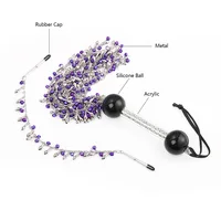 48CM Metal Tassel Bell Horse Whip Crops Equestrianism Horse Whips for Horse Training 1