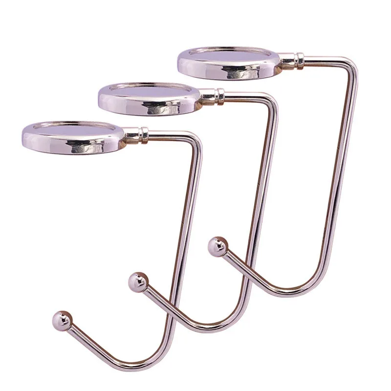 

1PCS Portable Folding Bag Hook Hanger Purse Handbag Holders Foldable Table Hook Women Handbag Organizer Office Desk Side hook