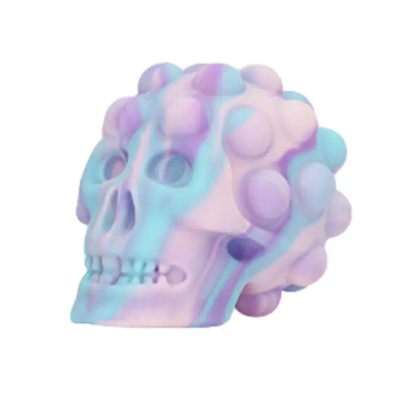 

Ball Fidget Toy Sensory Halloween Toy 3D Skull Ball Squish Balls Singular Toys Non-sticky Spooky Pinch Toy