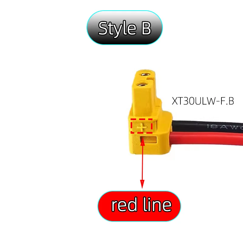 Connecteur XT30U Mâle 40cm 18AWG pour Batterie Drone