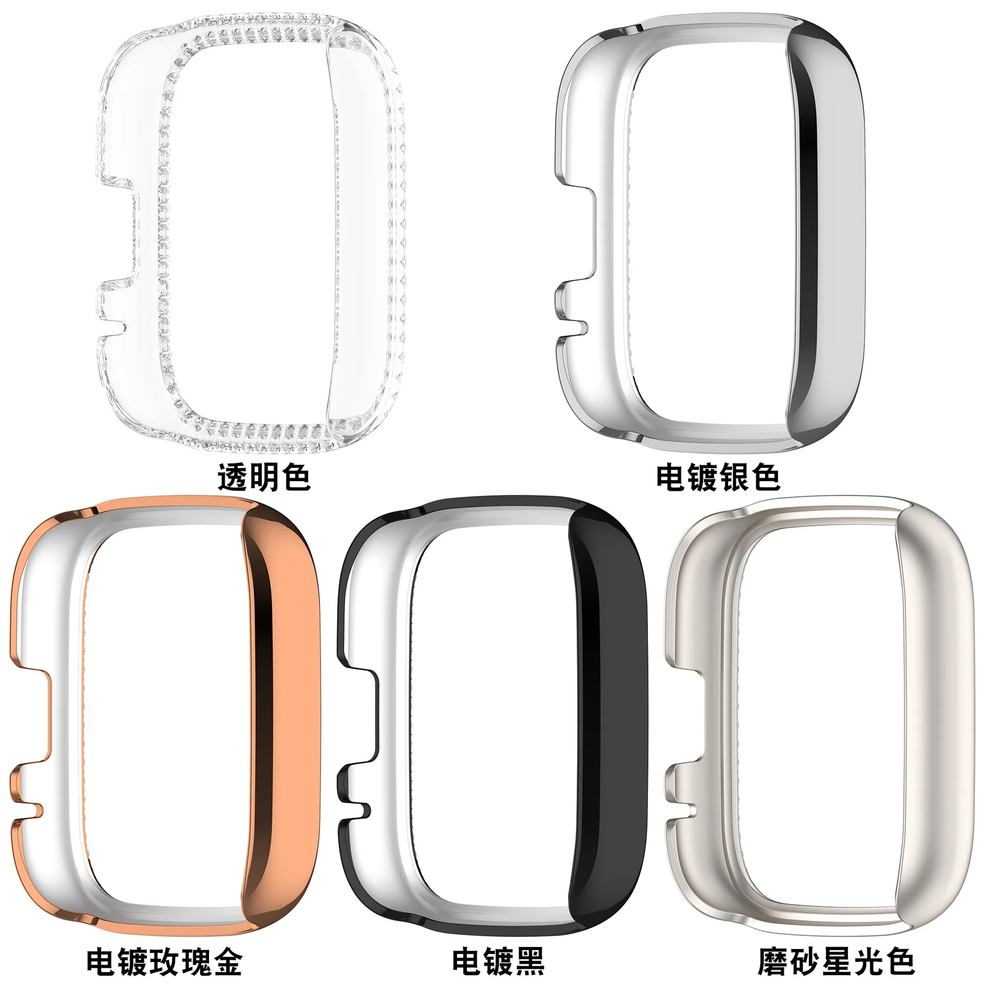Diamond-Encrusted Hollow Watch Case