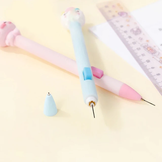 귀여운 동물 문구와 편리한 기능을 갖춘 자동 기계식 연필