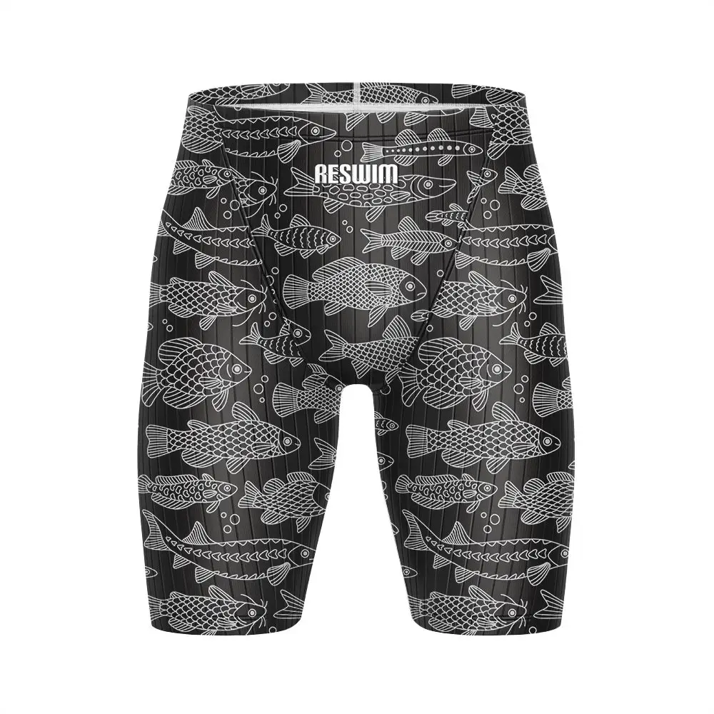 Men's Athletic Swim Jammer Shorts - Versatile Beachwear & Training Tights