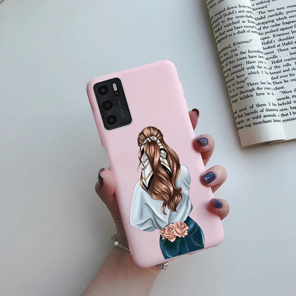 For OPPO A16 A16S 2021 Case Beauty Girls Painted Phone Case For OPPOA16 A 16 CPH2269 A54S 4G CPH2273 Soft Cover Protect Bumper cases for oppo cases