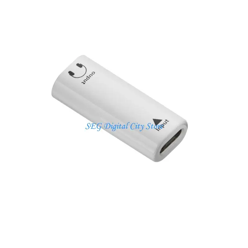 U75B 고해상도 USB C 3.5mm 헤드폰 어댑터 드라이버 필요 없음 하우징