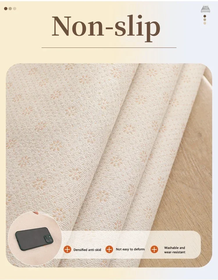 Flauschiger Teppich aus Kunstkaninchenfell für Schlafzimmer, Bodenmatte, luxuriöser Plüsch-Teppich, weiche Anti-Rutsch-Teppiche, Kinderzimmer-Sofa-Dekoration, waschbarer Teppich – Detail 4