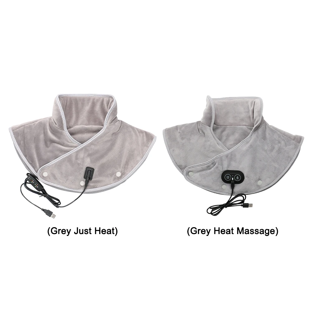Electric Heating Shoulder Neck Pad Massager USB Heating Pad Fatigue Warm Back Brace Tool Birthday Christmas Gifts for Mom Dad