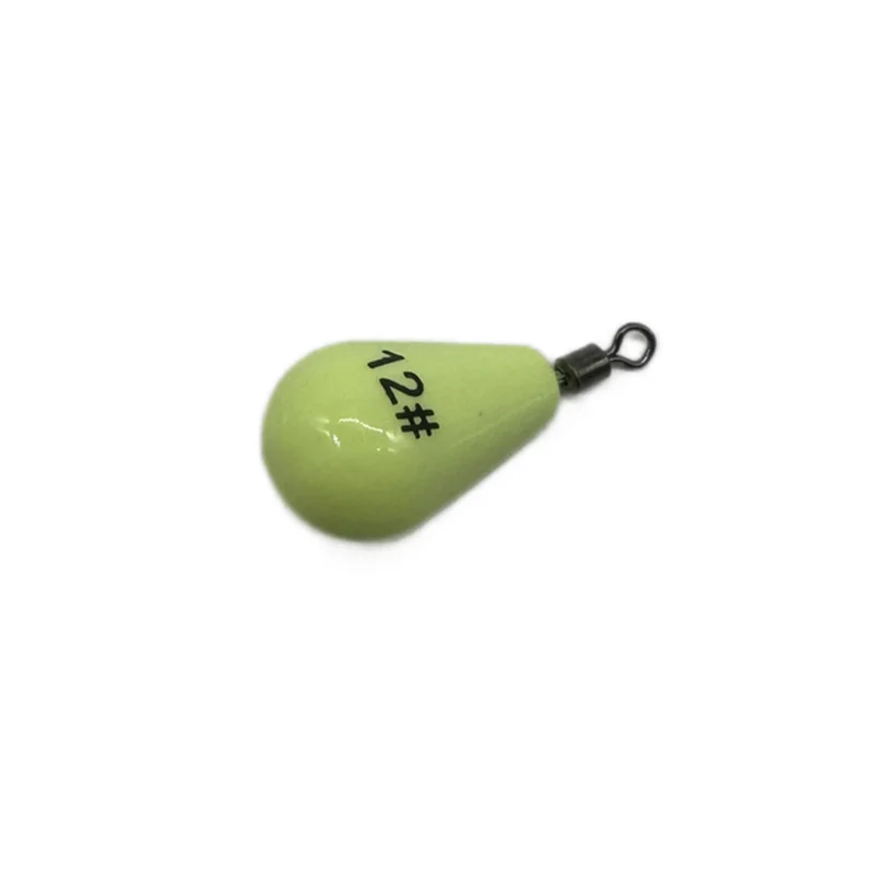 Plombs De Pêche QWORK - Lot De 25 En Forme Goutte 5g/7g/10g/15g Argenté