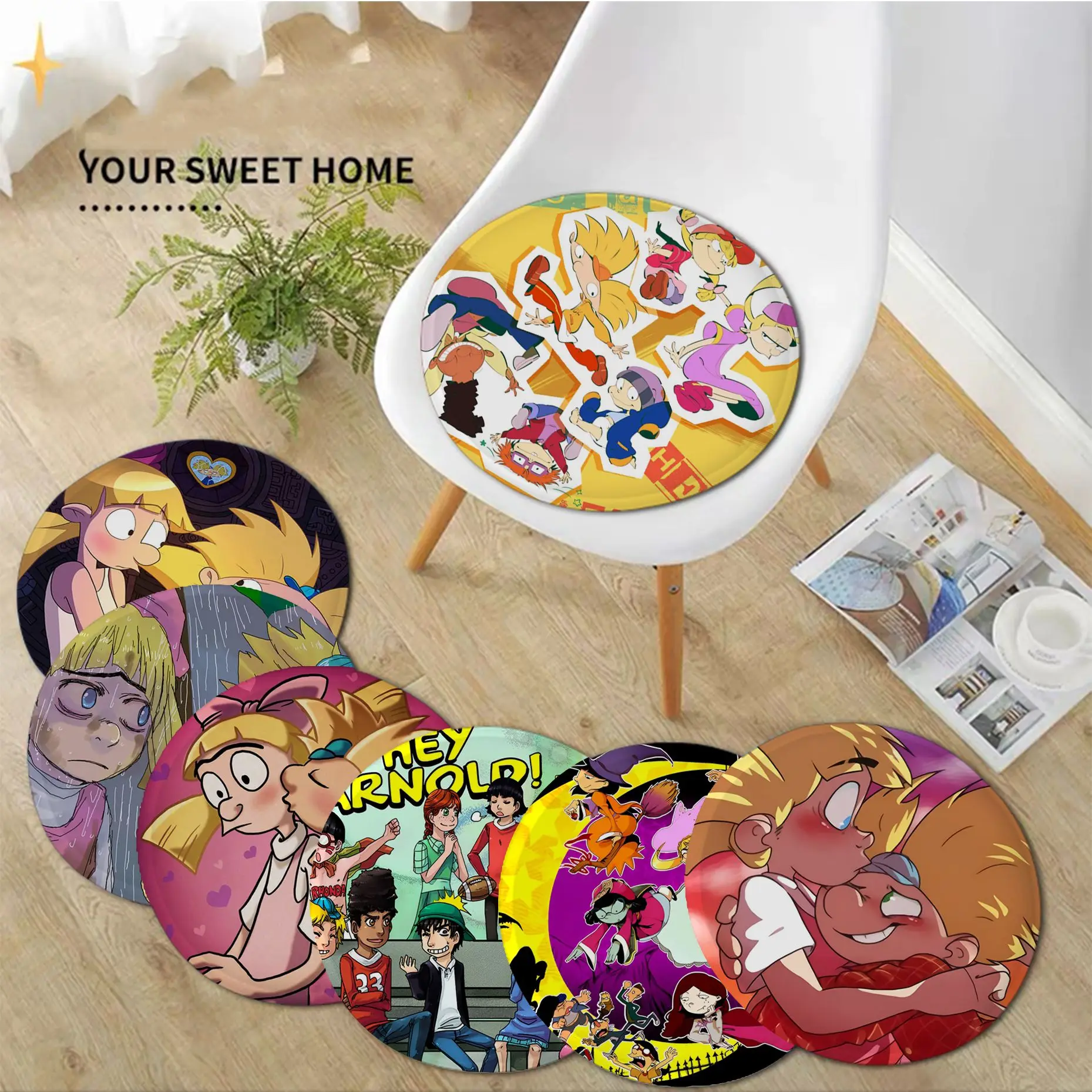 

Hey Arnold Cushion Mat Decorative Chair Mat Soft Pad Seat Cushion For Dining Patio Home Office Indoor Outdoor Garden Sofa Decor