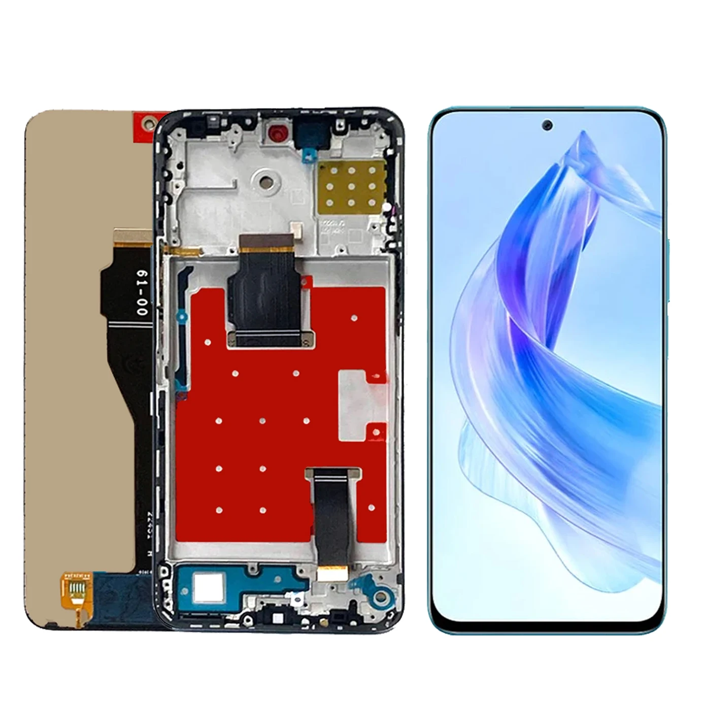 화웨이 아너 90 라이트용 LCD 디스플레이 터치 스크린 디지타이저, LCD CRT-NX1 프레임 어셈블리, 6.7 인치