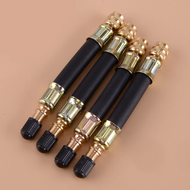 4Pcs Universal 105mm Dual Tire Valve Extension Adapter Pipe Stem for Truck RV Trailer Bus Wheel Accessories